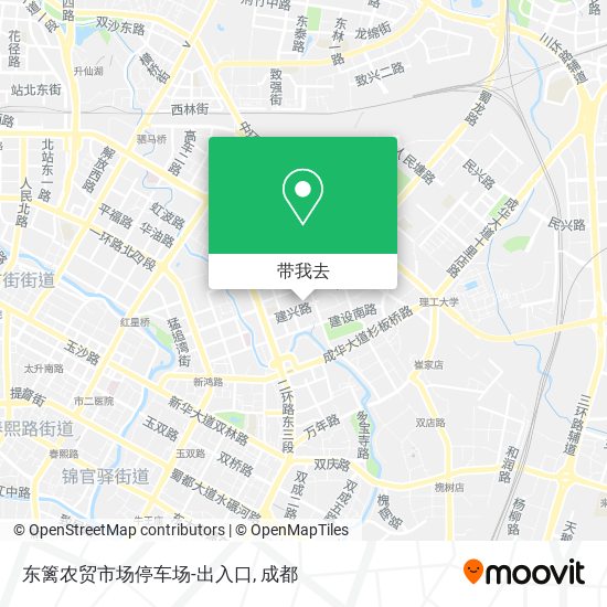 东篱农贸市场停车场-出入口地图