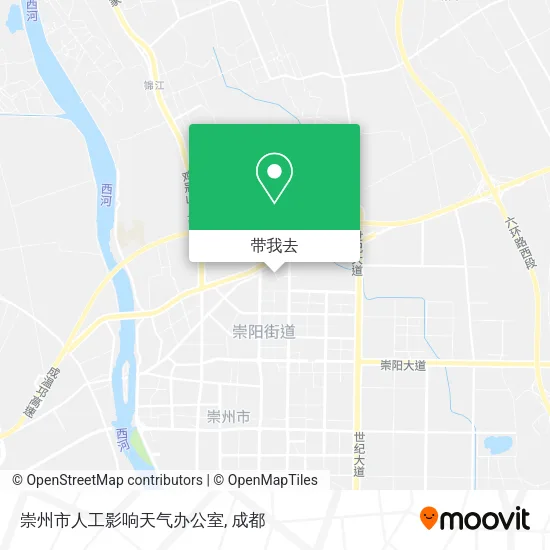 崇州市人工影响天气办公室地图