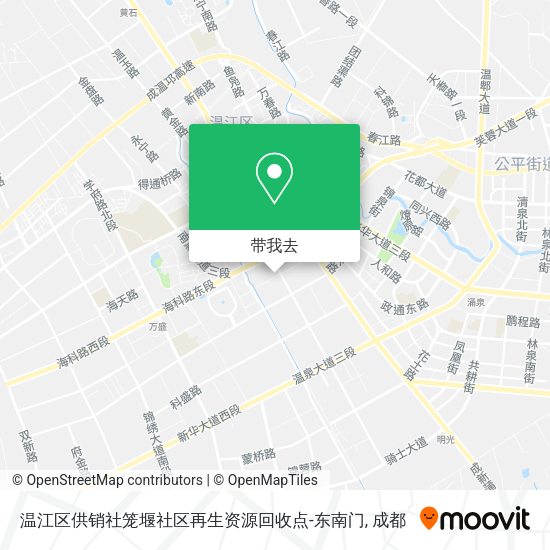 温江区供销社笼堰社区再生资源回收点-东南门地图