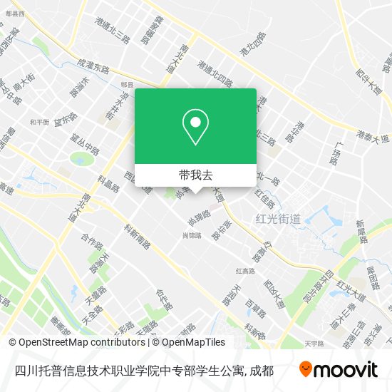 四川托普信息技术职业学院中专部学生公寓地图