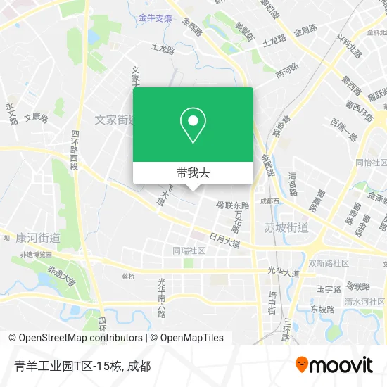青羊工业园T区-15栋地图