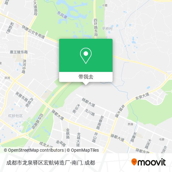 成都市龙泉驿区宏航铸造厂-南门地图
