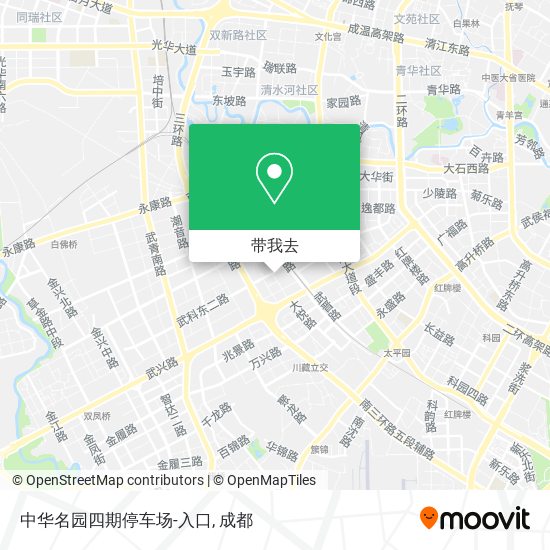 中华名园四期停车场-入口地图