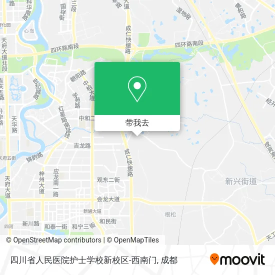 四川省人民医院护士学校新校区-西南门地图
