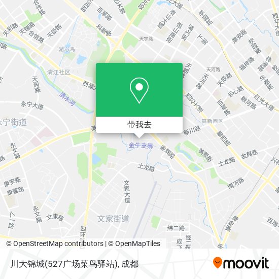 川大锦城(527广场菜鸟驿站)地图