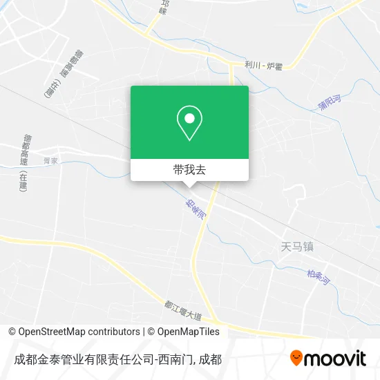 成都金泰管业有限责任公司-西南门地图