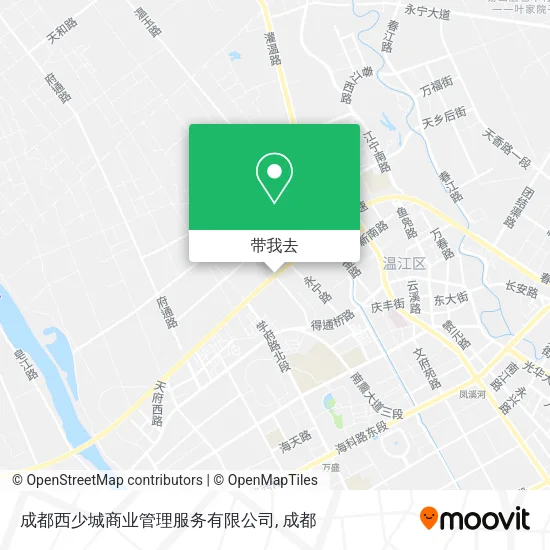 成都西少城商业管理服务有限公司地图