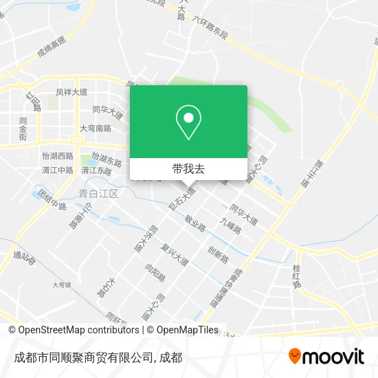 成都市同顺聚商贸有限公司地图