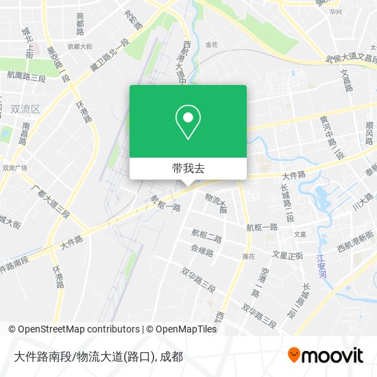 大件路南段/物流大道(路口)地图
