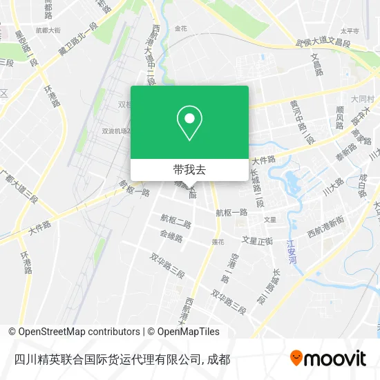 四川精英联合国际货运代理有限公司地图