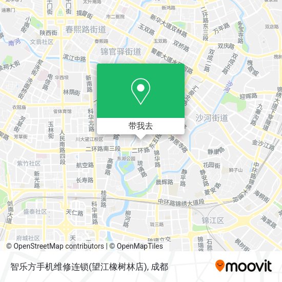 智乐方手机维修连锁(望江橡树林店)地图