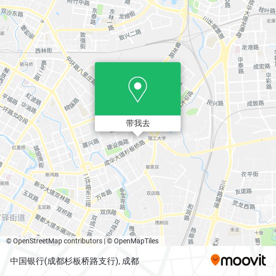 中国银行(成都杉板桥路支行)地图