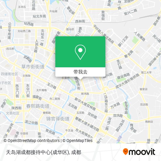 天岛湖成都接待中心(成华区)地图