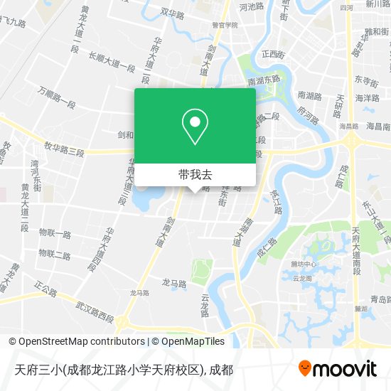 天府三小(成都龙江路小学天府校区)地图