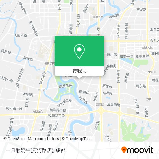 一只酸奶牛(府河路店)地图