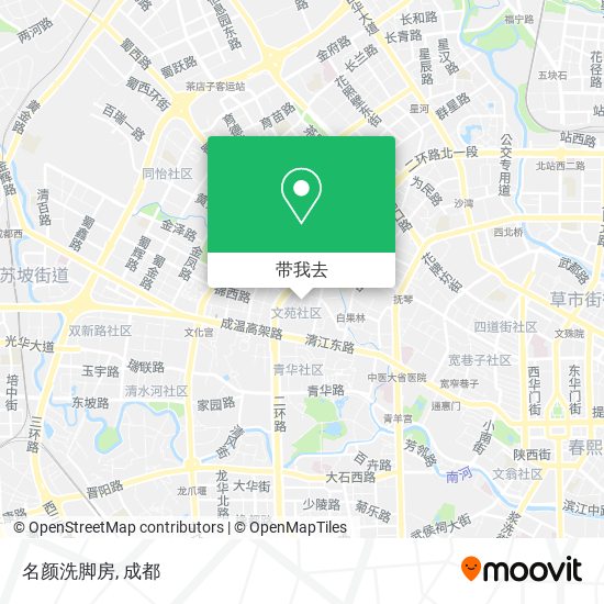 名颜洗脚房地图