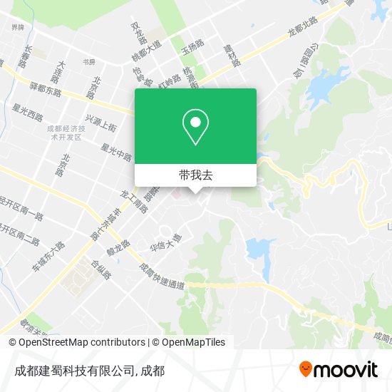 成都建蜀科技有限公司地图