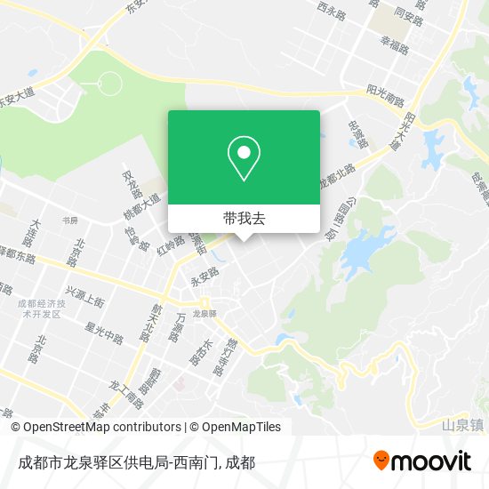 成都市龙泉驿区供电局-西南门地图