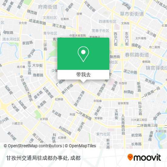 甘孜州交通局驻成都办事处地图