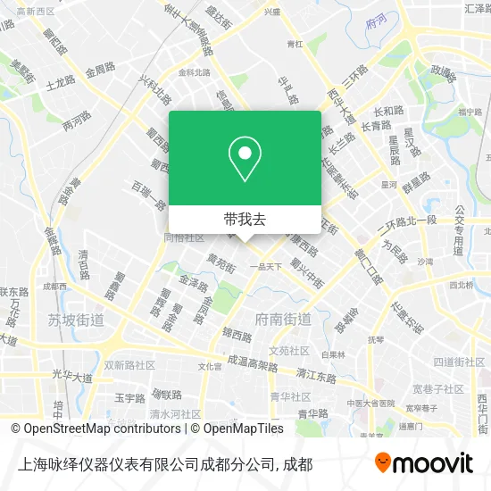 上海咏绎仪器仪表有限公司成都分公司地图