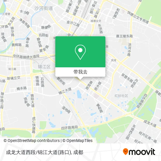 成龙大道西段/锦江大道(路口)地图