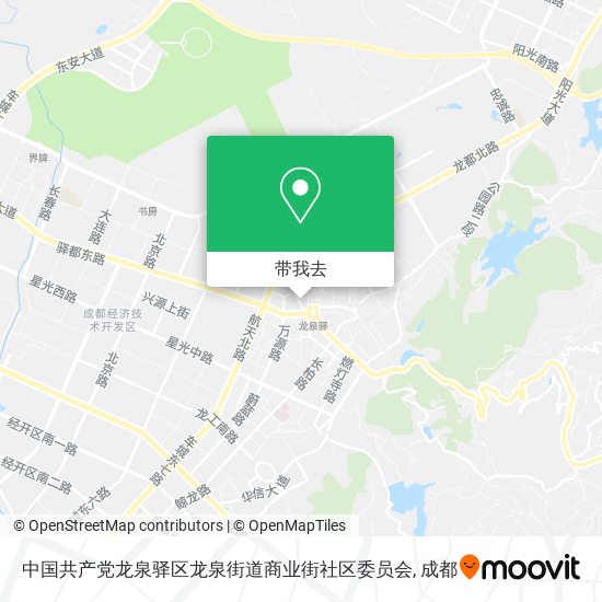 中国共产党龙泉驿区龙泉街道商业街社区委员会地图