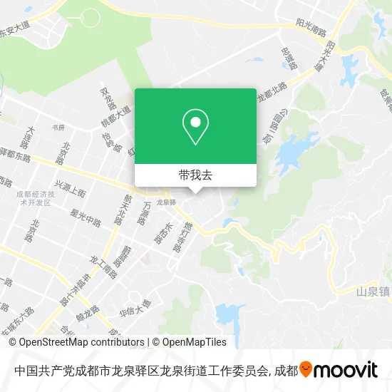 中国共产党成都市龙泉驿区龙泉街道工作委员会地图