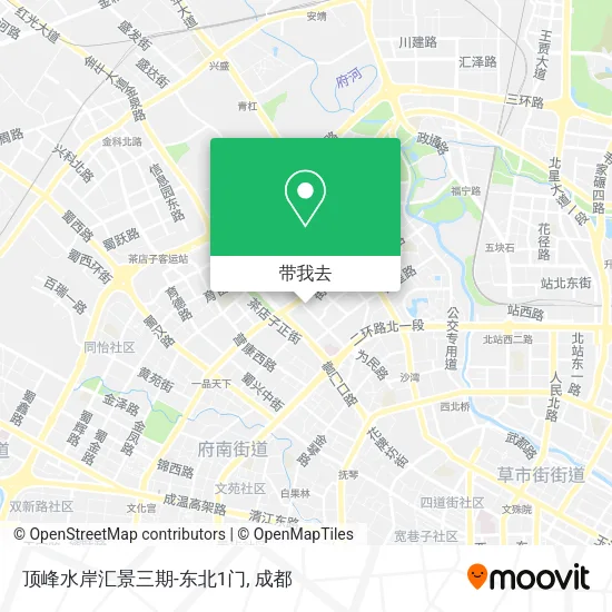 顶峰水岸汇景三期-东北1门地图