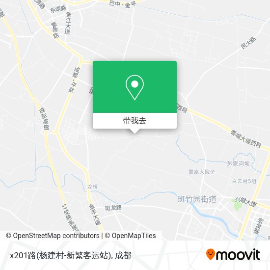 x201路(杨建村-新繁客运站)地图