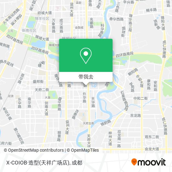 X-COIOB·造型(天祥广场店)地图