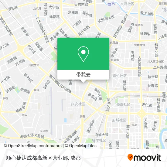 顺心捷达成都高新区营业部地图