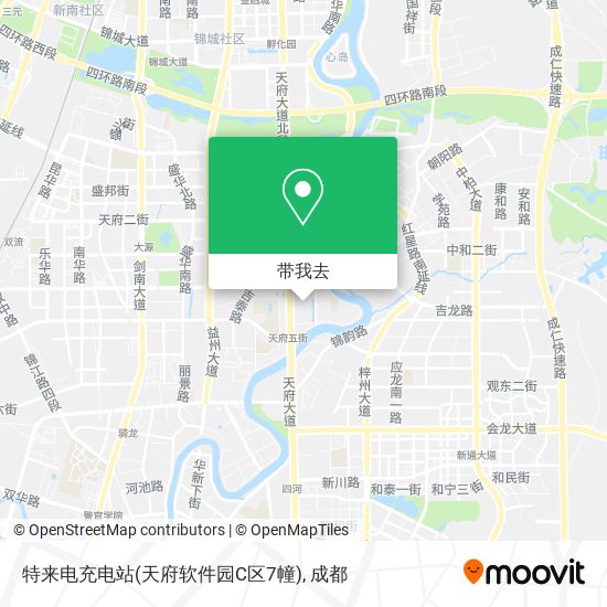 特来电充电站(天府软件园C区7幢)地图