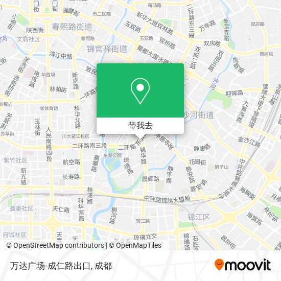 万达广场-成仁路出口地图