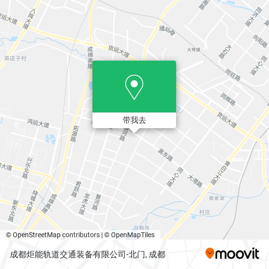成都炬能轨道交通装备有限公司-北门地图