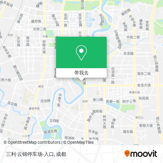 三利·云锦停车场-入口地图