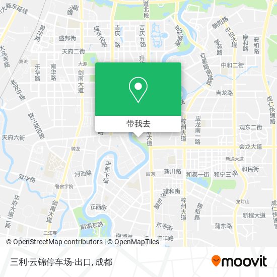三利·云锦停车场-出口地图