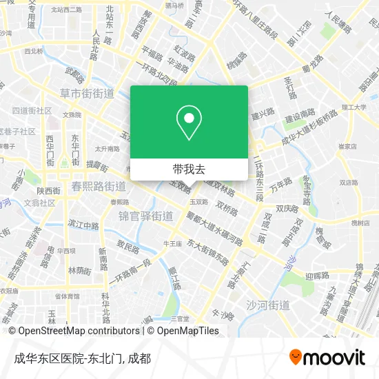 成华东区医院-东北门地图