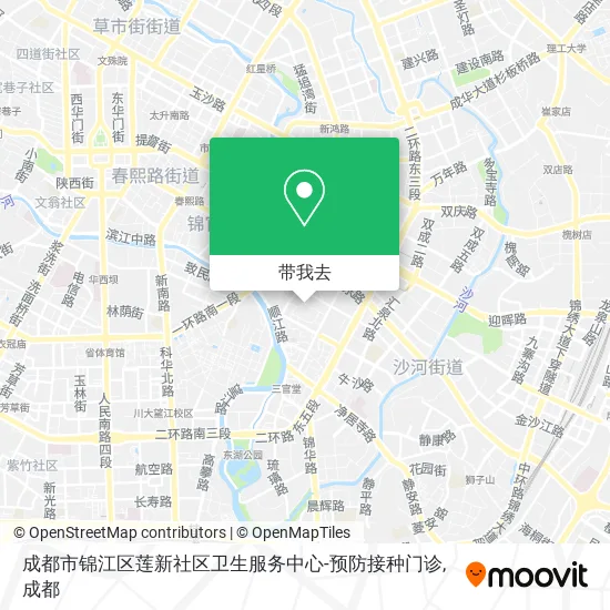 成都市锦江区莲新社区卫生服务中心-预防接种门诊地图