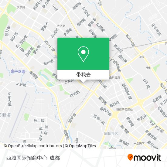 西城国际招商中心地图