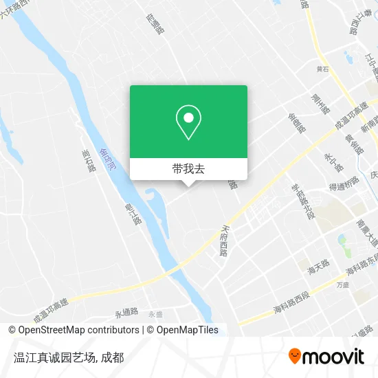 温江真诚园艺场地图