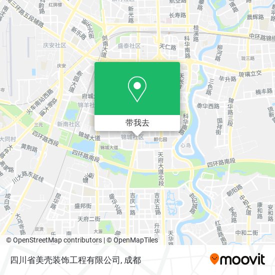 四川省美壳装饰工程有限公司地图