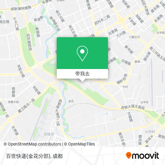 百世快递(金花分部)地图