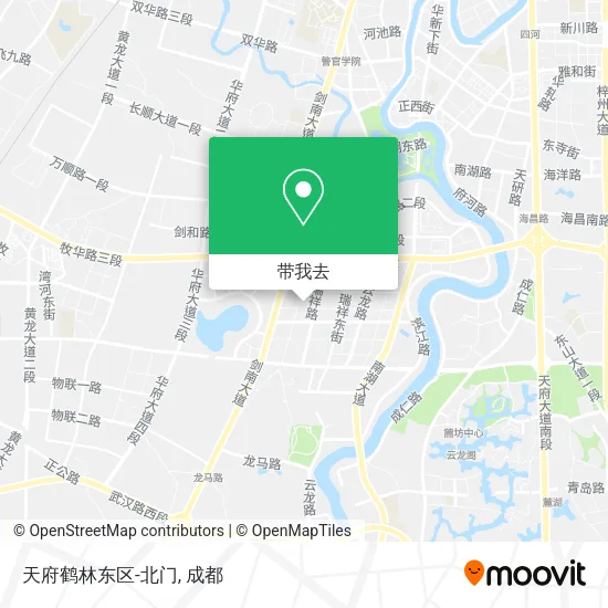 天府鹤林东区-北门地图