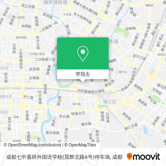 成都七中嘉祥外国语学校(晨辉北路6号)停车场地图