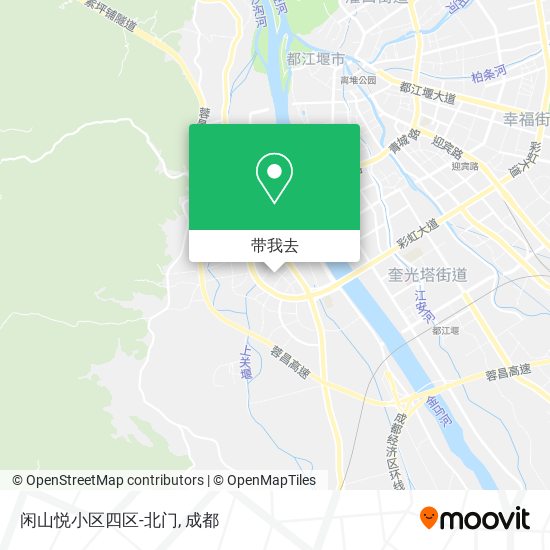 闲山悦小区四区-北门地图