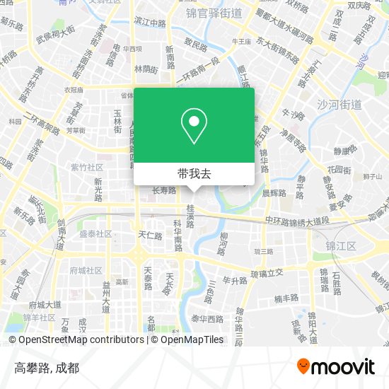 高攀路地图