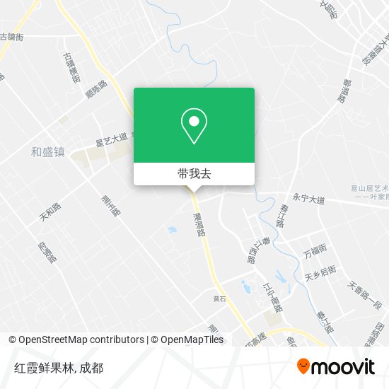 红霞鲜果林地图