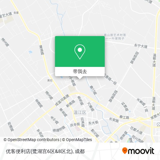 优客便利店(鹭湖宫6区&8区北)地图