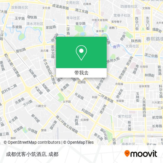 成都优客小筑酒店地图