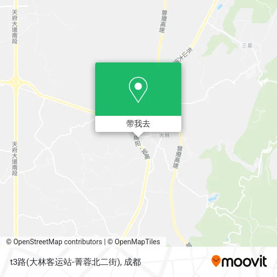 t3路(大林客运站-菁蓉北二街)地图